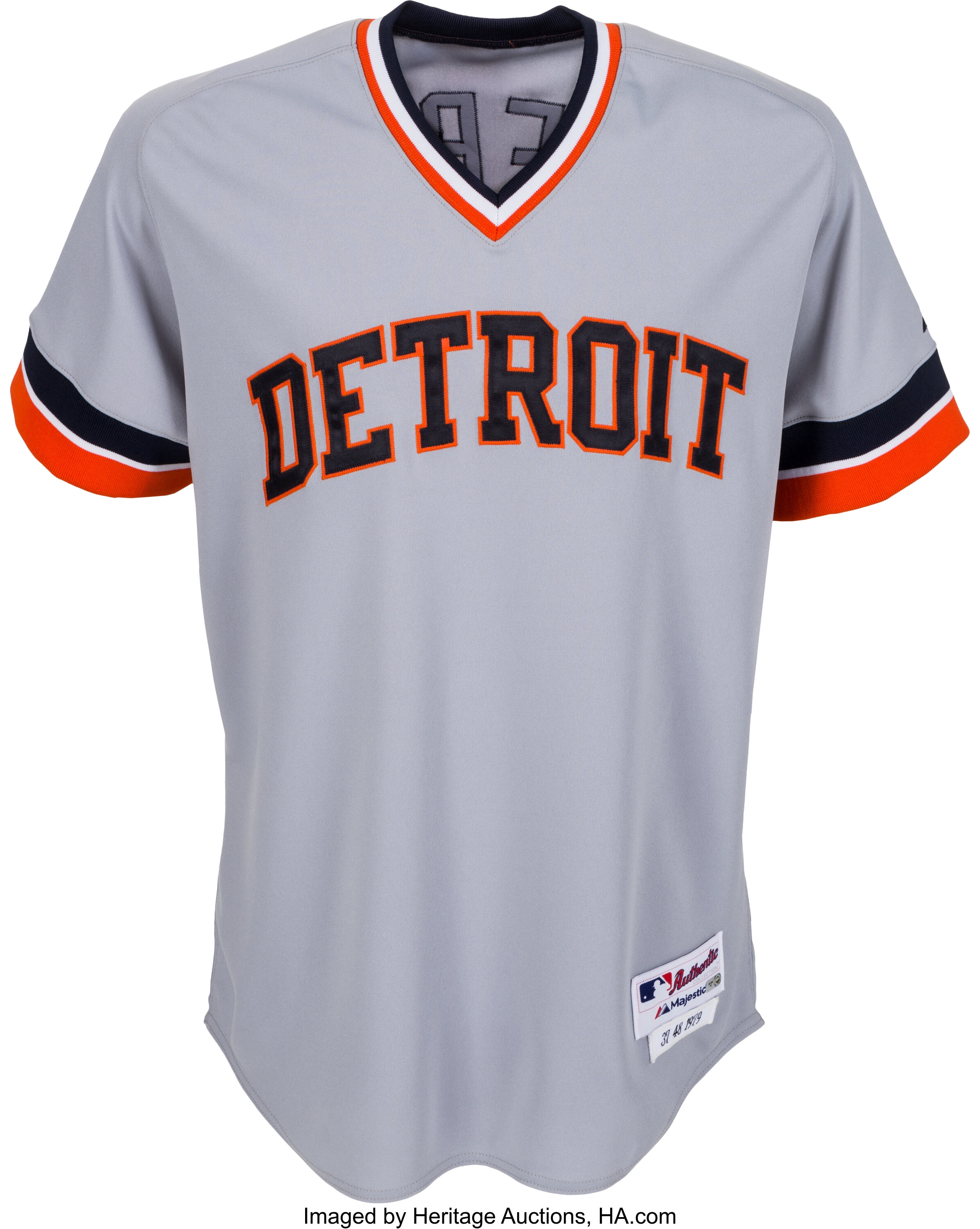 2012 Max Scherzer Game Worn Detroit Tigers Throwback Uniform. , Lot  #82558