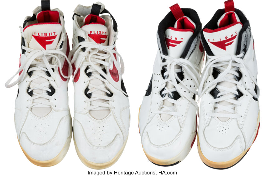 1992 Scottie Pippen and 1993 Toni Kukoc Game Worn Shoes. Lot 83036 Heritage Auctions