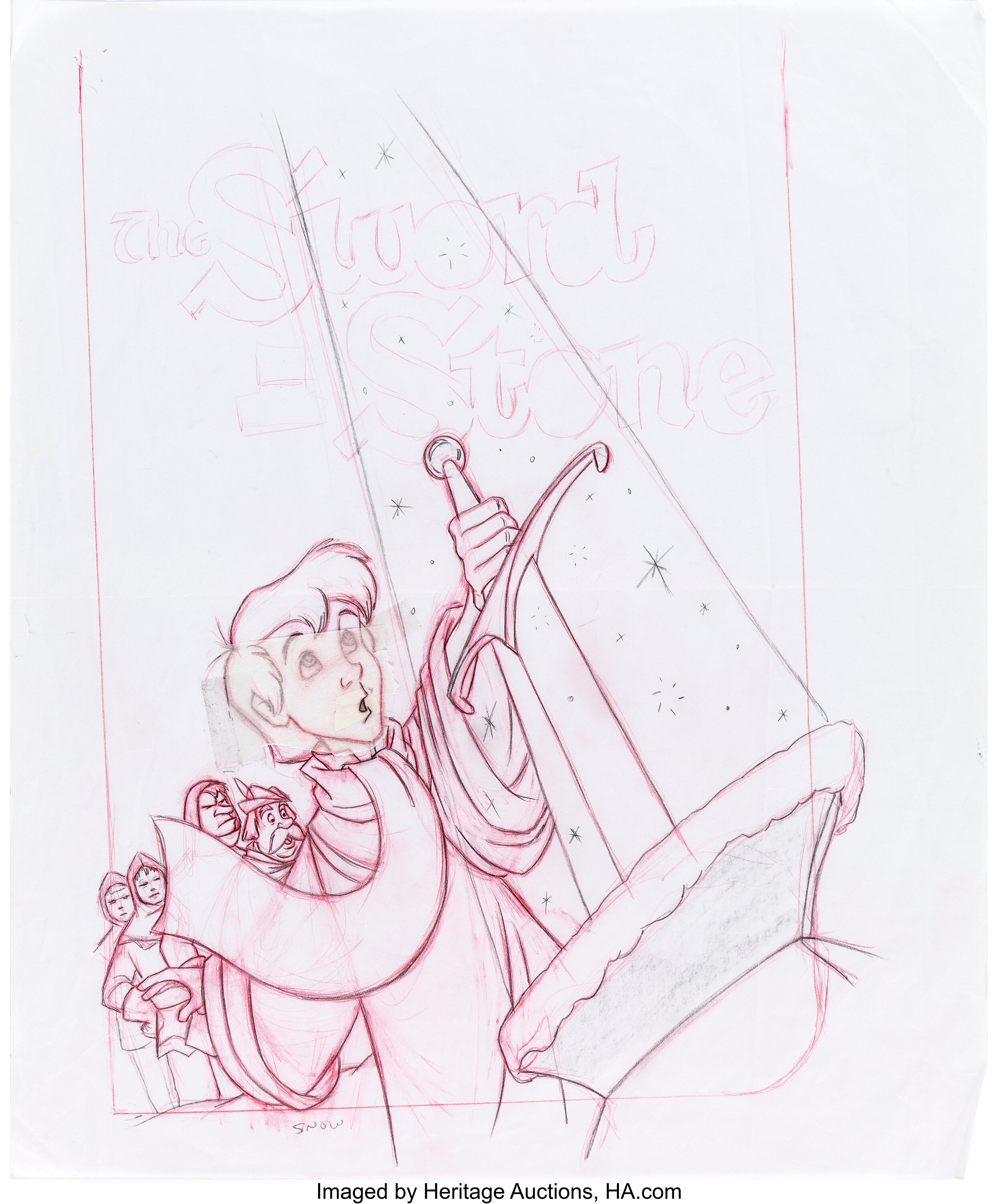 sword in the stone drawing