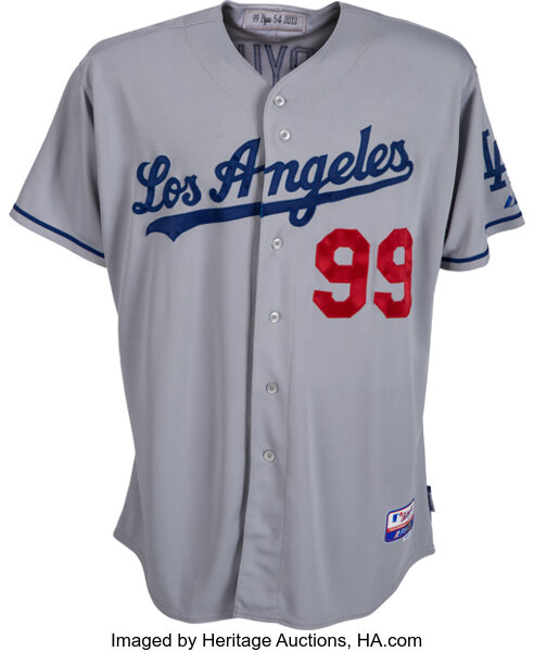 Hyun-Jin Ryu Authentic Team-Issued 2018 Memorial Day Los Angeles Dodgers  Jersey