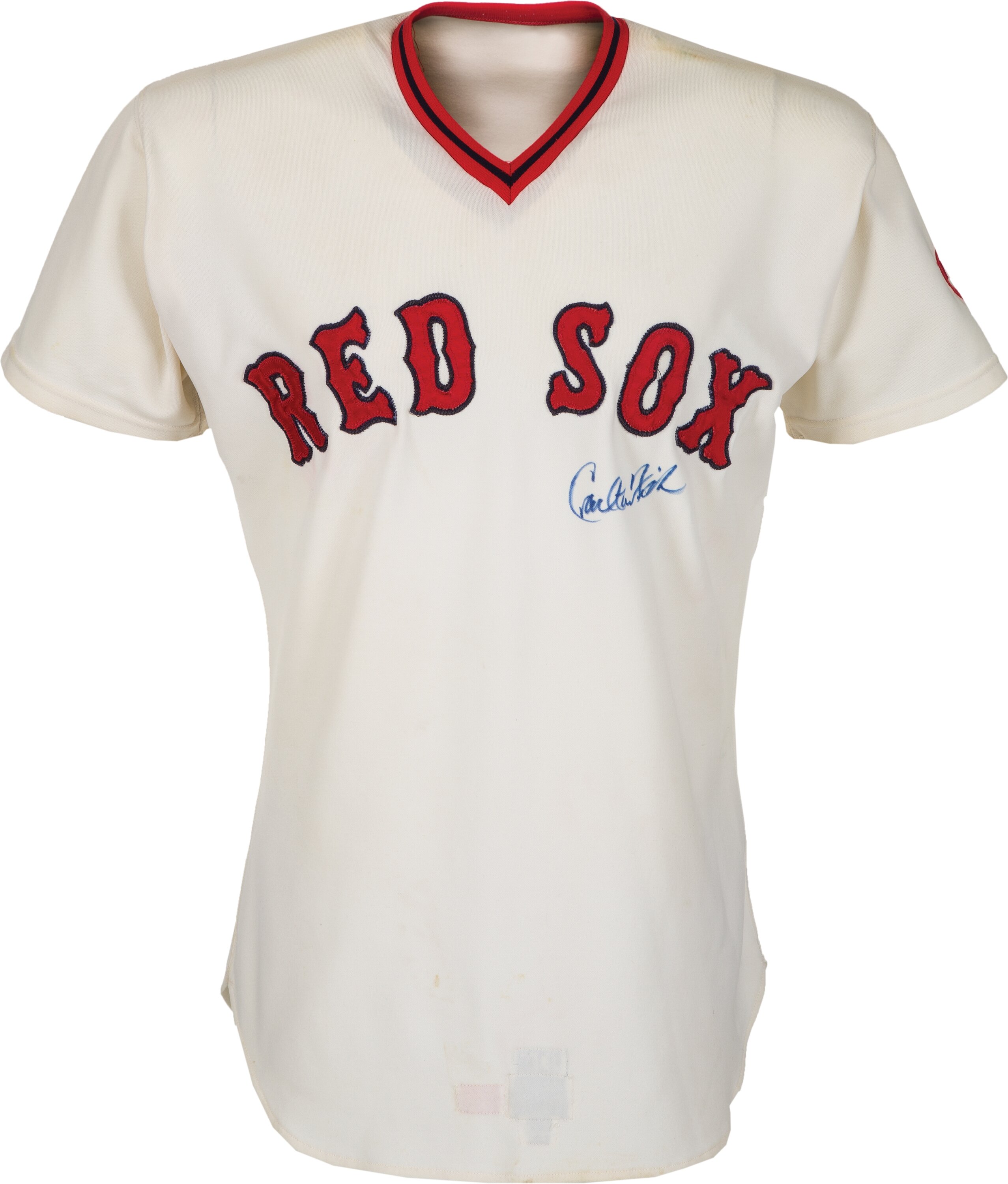 Lot Detail - 1974 Carlton Fisk Game Used Boston Red Sox Home Jersey