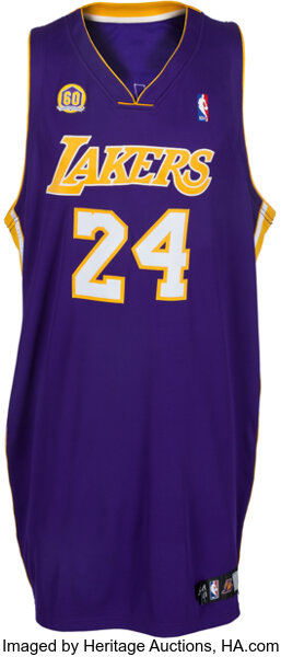 Kobe Bryant 2007-08 Lakers Game-Used Basketball Jersey (DC Sports