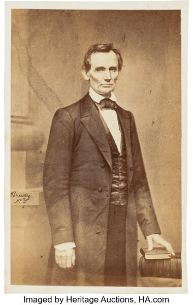 Cooper Union Speech Abraham Lincoln Carte De Visite Lot 47342 Heritage Auctions