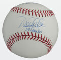 Derek Jeter Signed Mr. November Inscribed Baseball