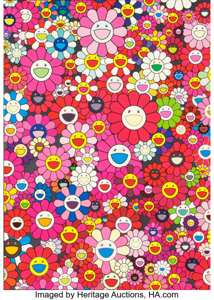 Takashi Murakami - Takashi Murakami An Homage to Mono Pink D, 1960 at  1stDibs, Takashi Murakami Flower HD phone wallpaper