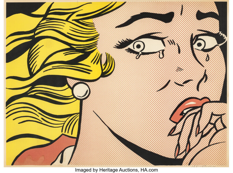 Roy Lichtenstein American 1923 1997 Crying Girl 1963 Offset Lot Heritage Auctions