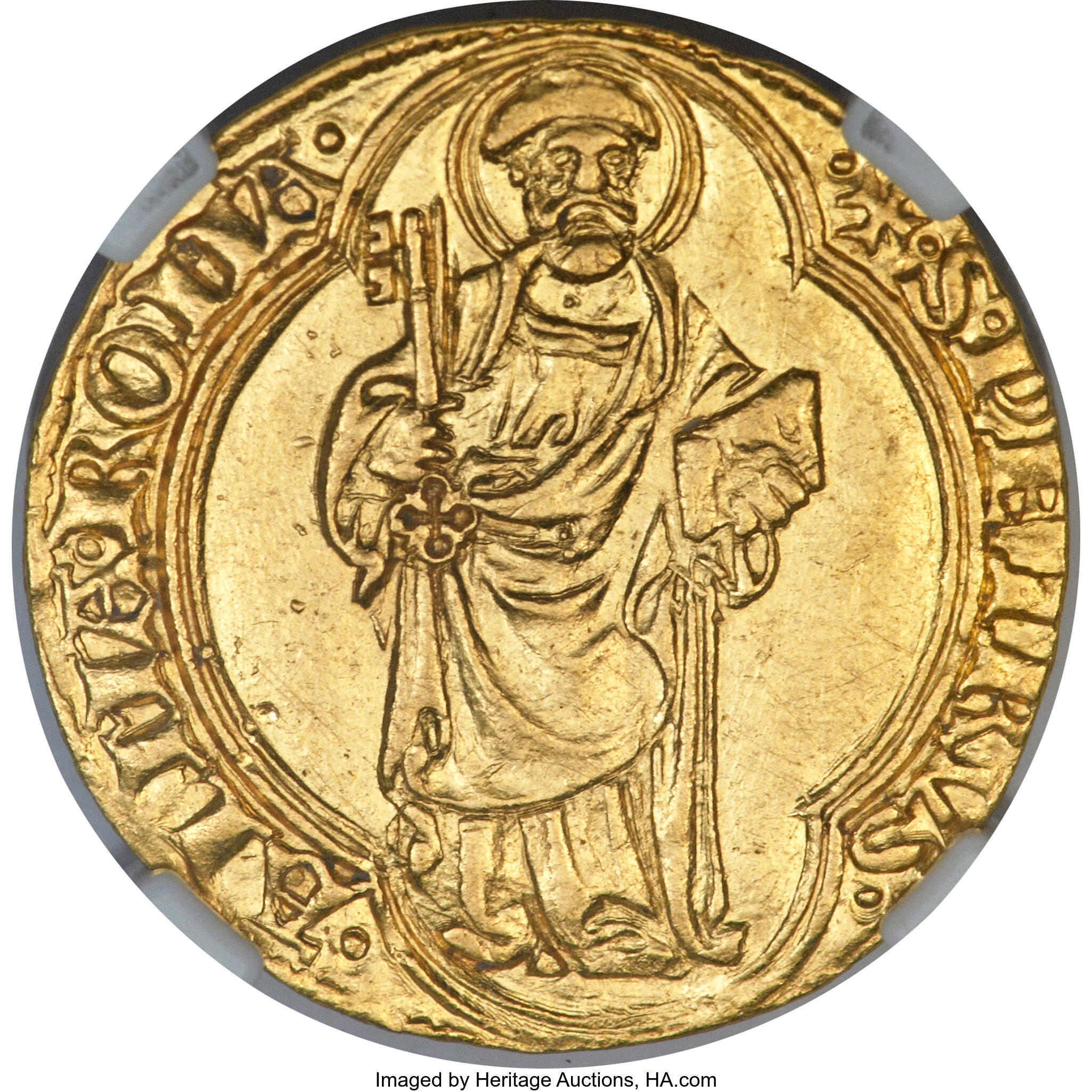 Italy Papal States Eugene Iv 1431 47 Gold Ducato Papale - 