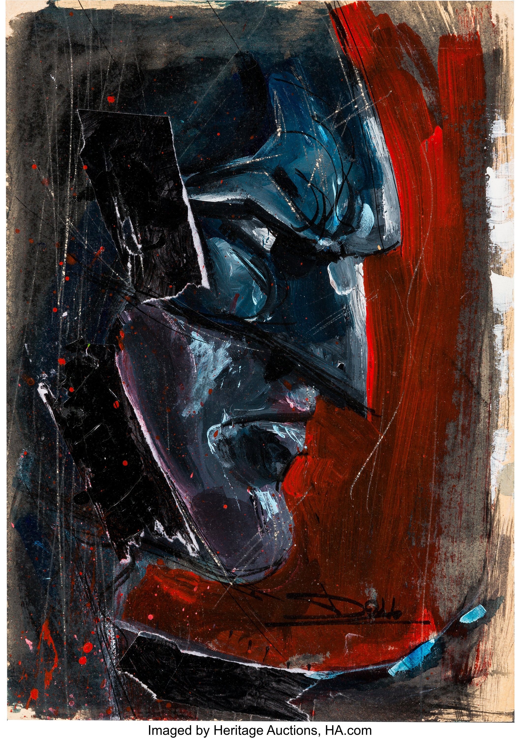 Search: original art batman