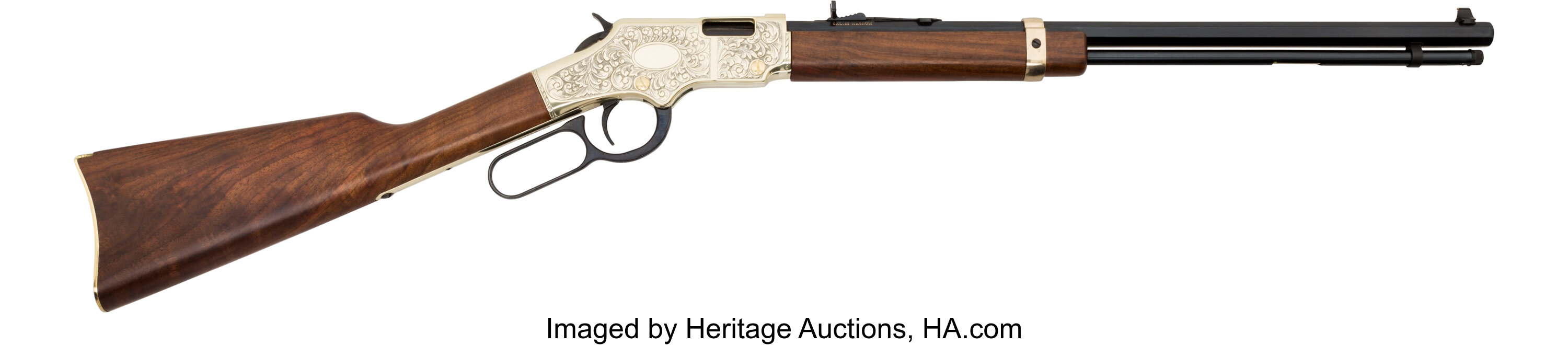 Engraved Lever Action Rifle by Henry Repeating Arms .... Long Guns ...