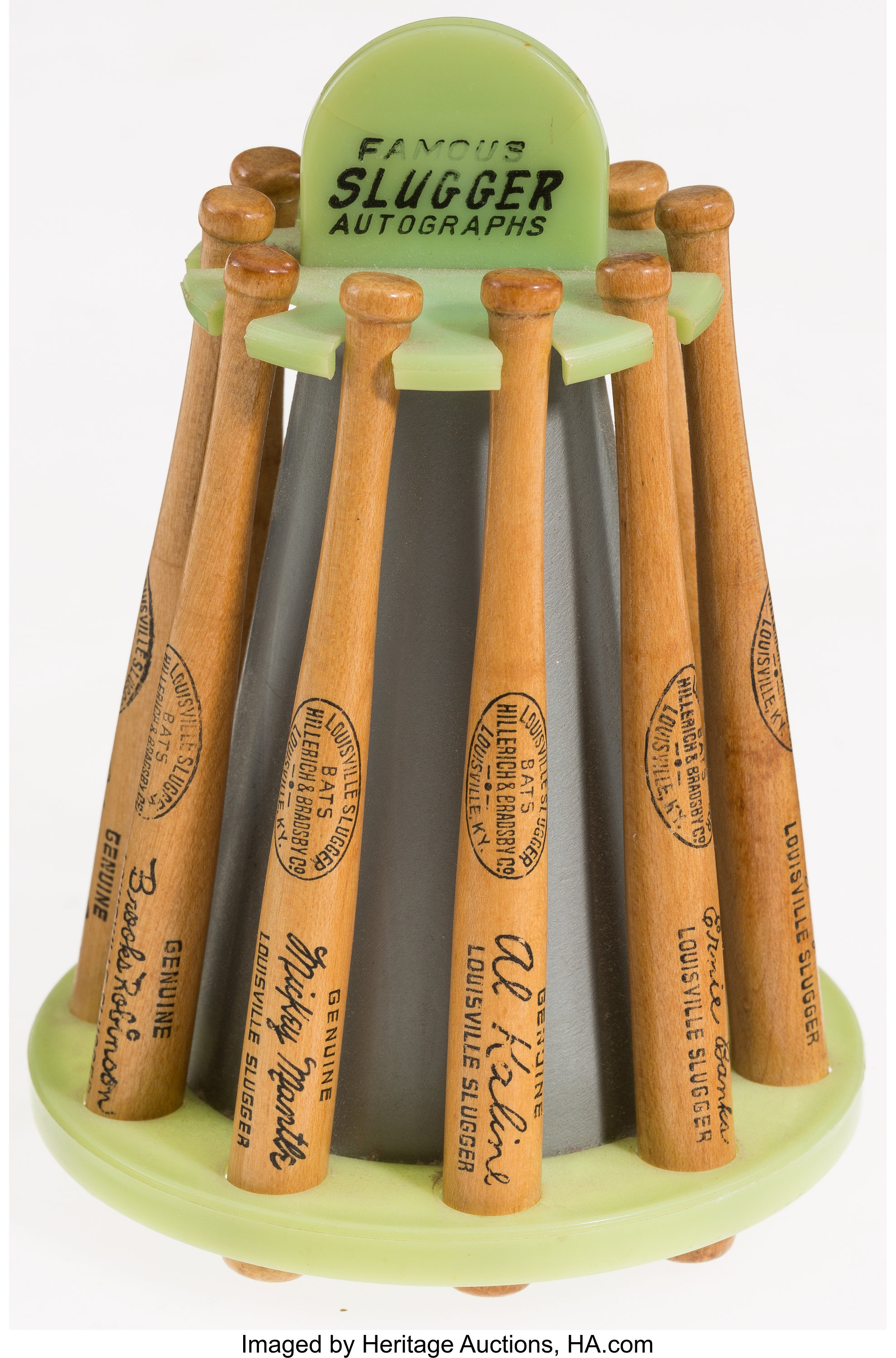 1960s Louisville Slugger MLB Player Endorsed Mini Bat Set. , Lot #45112