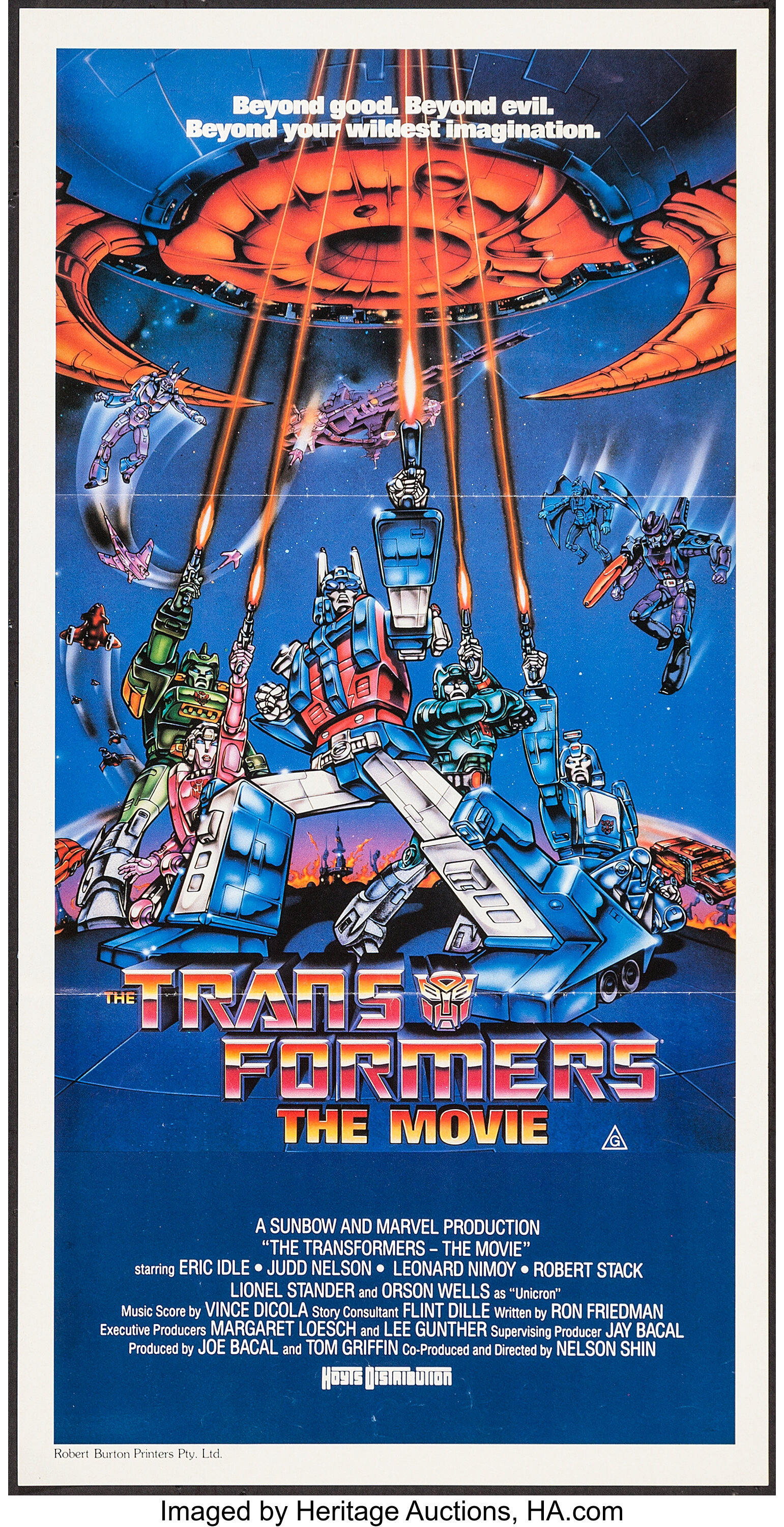 Transformers the movie 1986 poster new arrivals