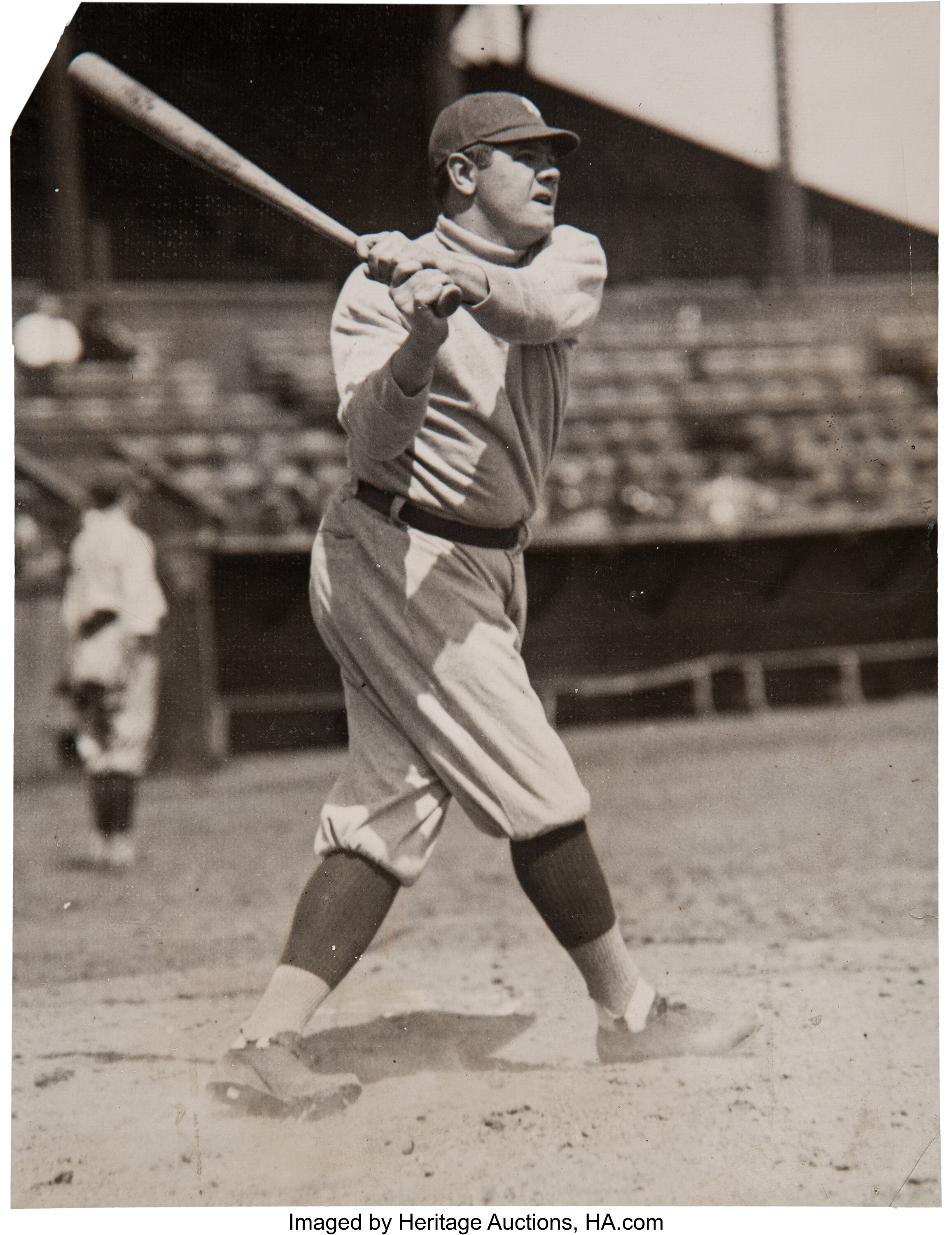 1922 Babe Ruth Hits Home Run at first game in Yankee Stadium