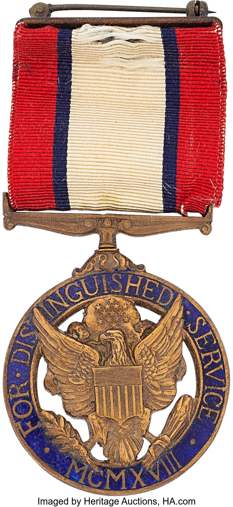 Cased Posthumous, Interwar U.S. Army Distinguished Service Medal to ...