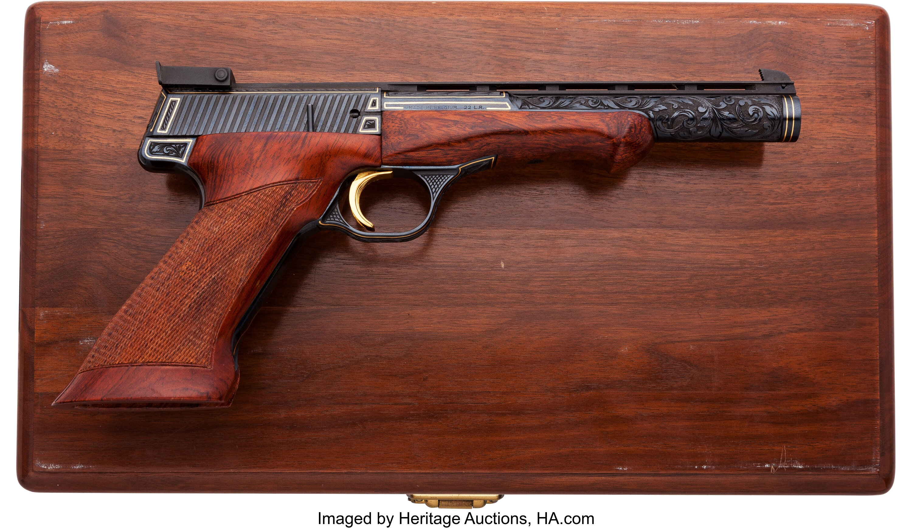 Cased Browning Medalist Semi Automatic Target Pistol Handguns Lot 40330 Heritage Auctions 6113