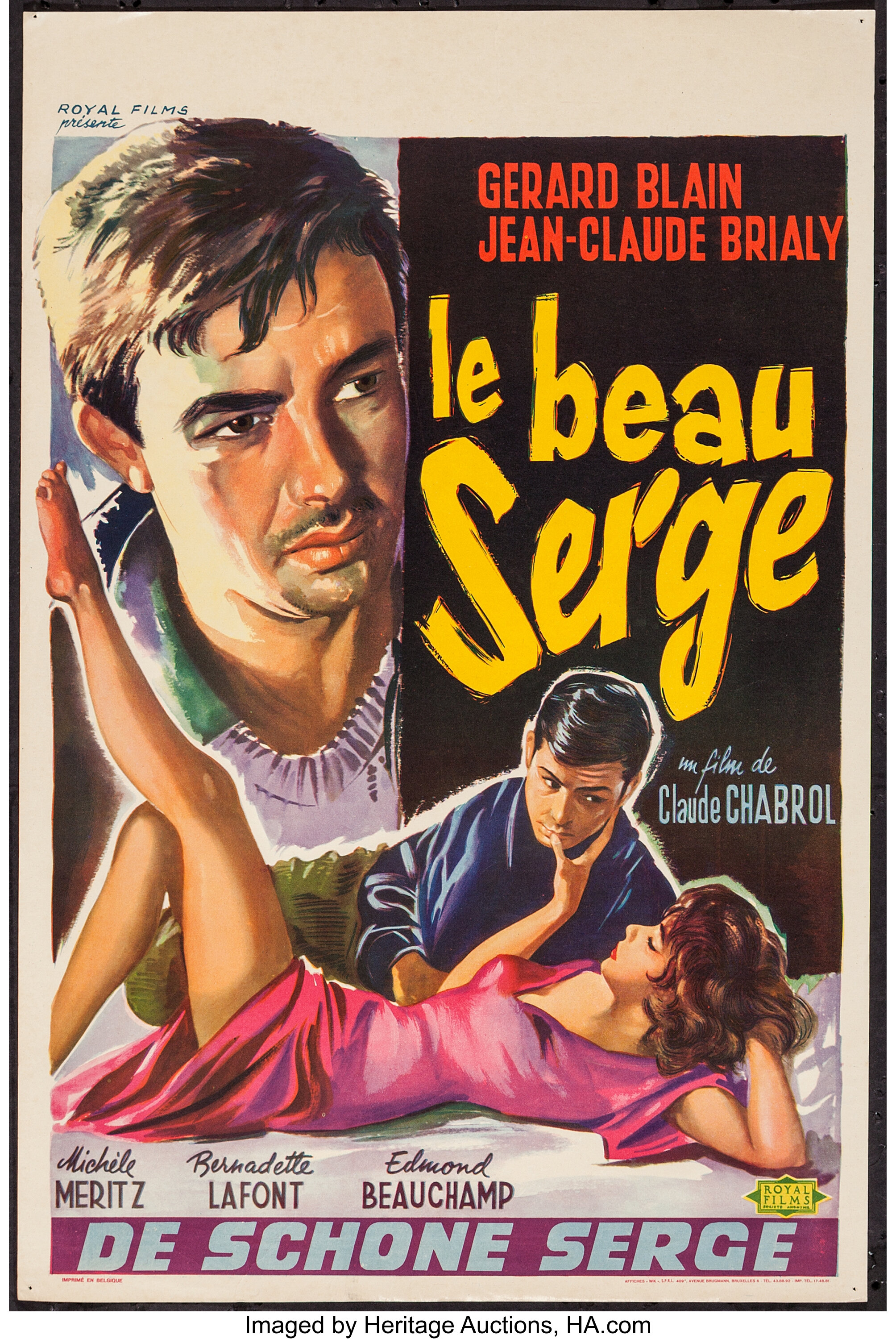 Le Beau Serge Royal Films 1958 . Belgian 14