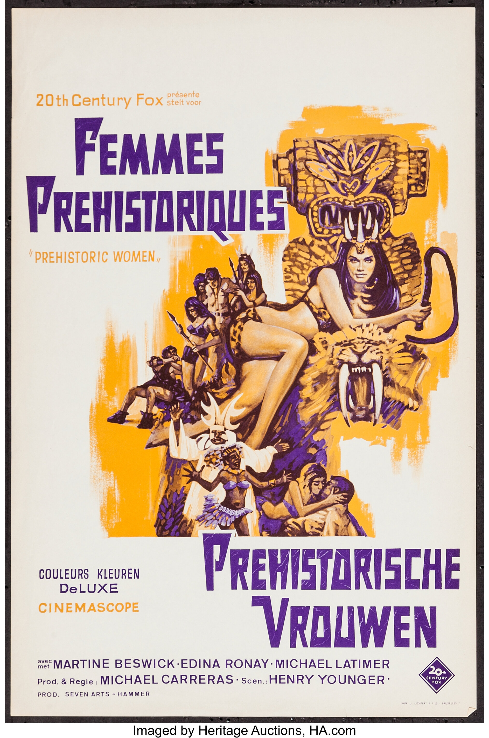 Prehistoric Women & Others Lot (20th Century Fox, 1967). Belgian