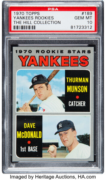 Thurman Munson Trading Cards: Values, Tracking & Hot Deals