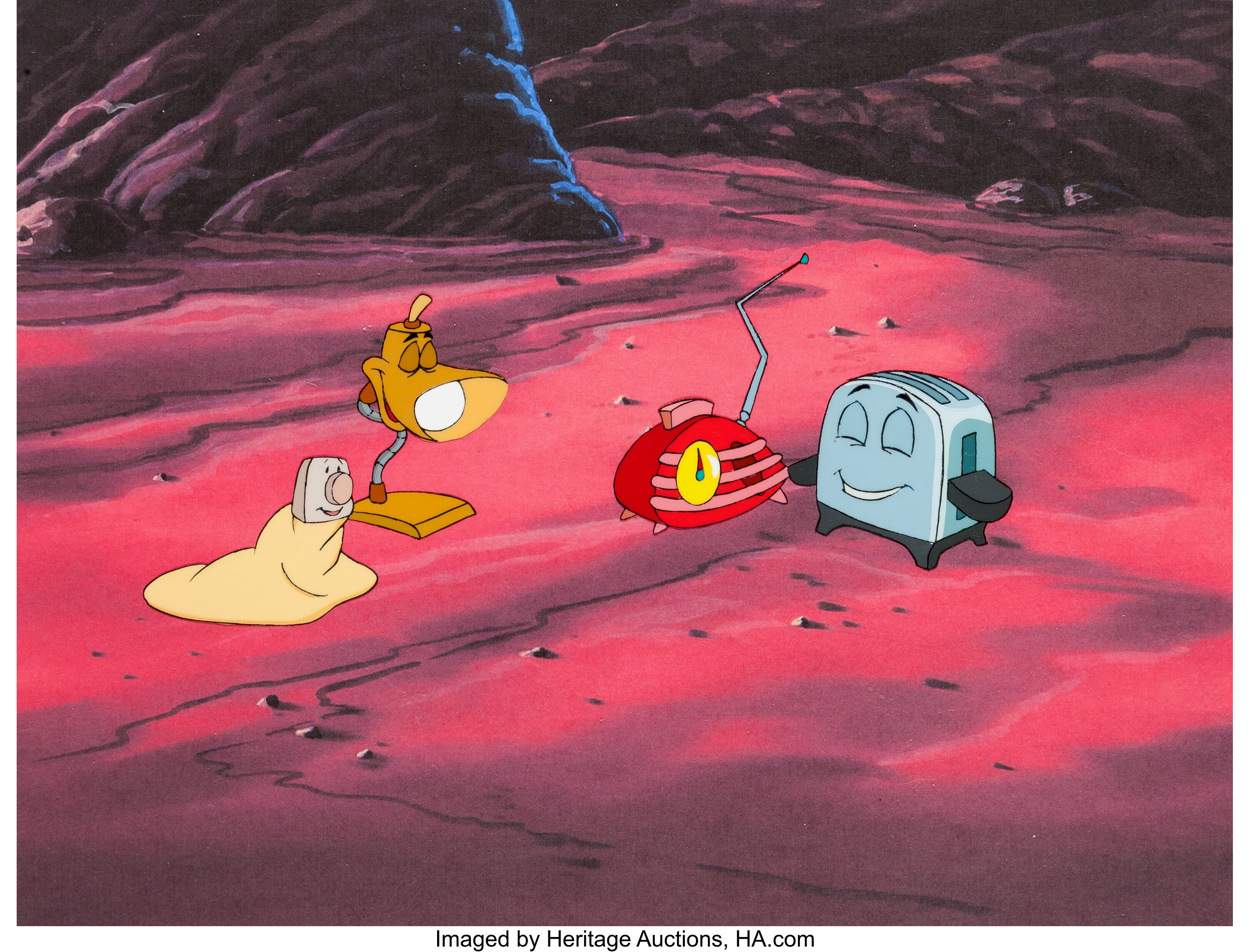 Brave Little Toaster Goes To Mars Production Cel Hyperion Lot