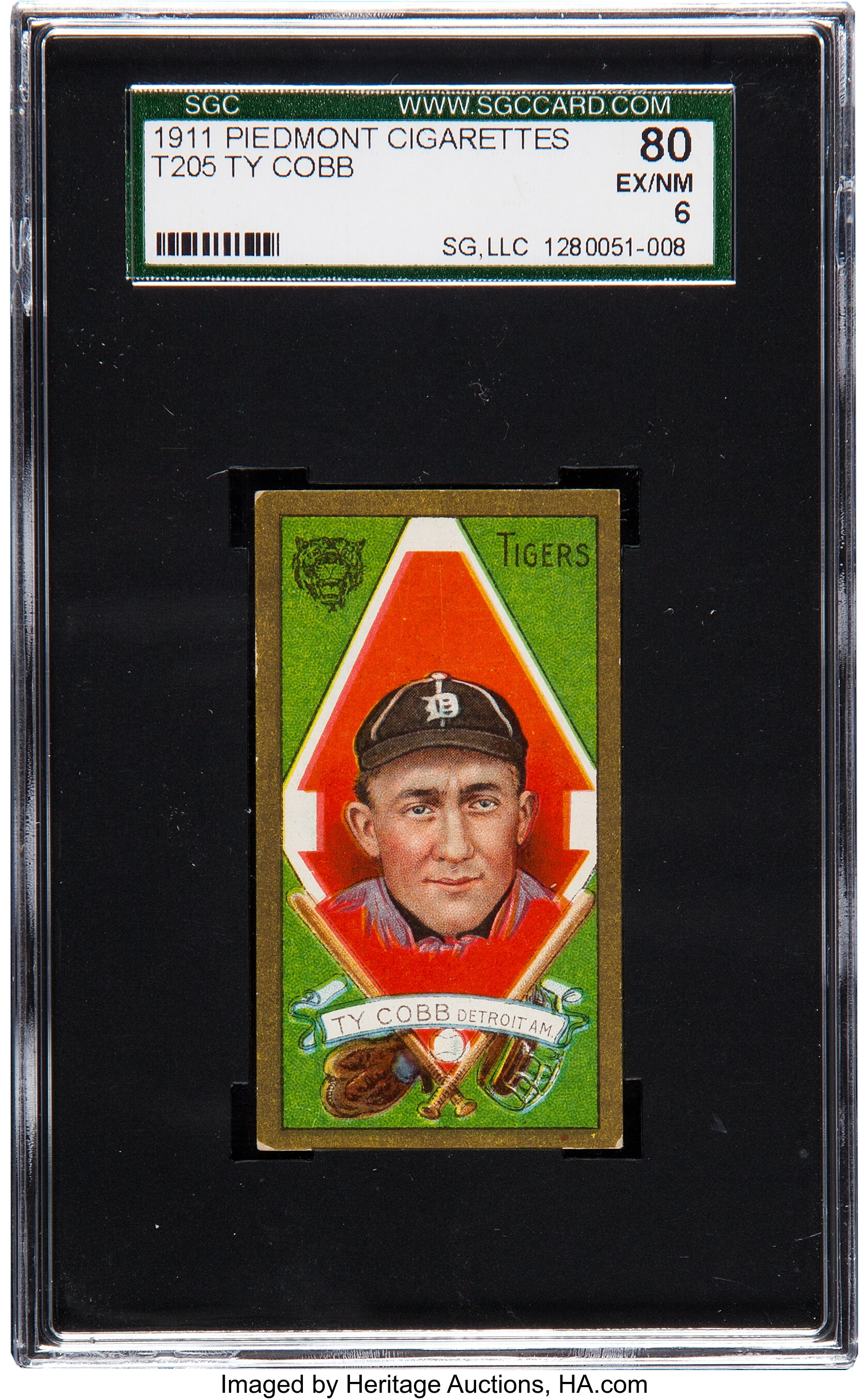 1911 Gold Border (T205) Ty Cobb