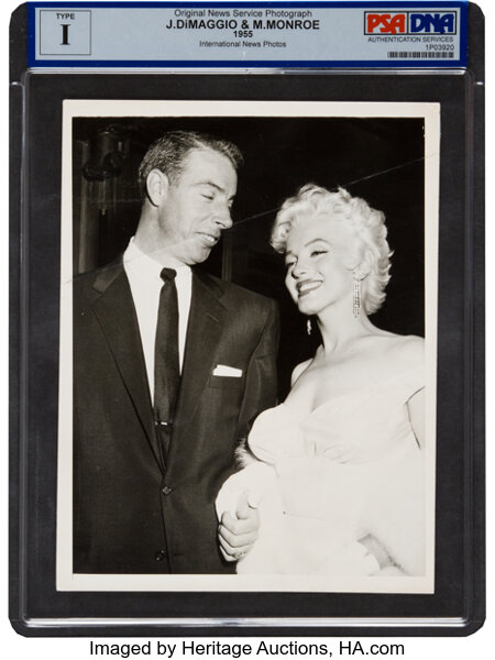 Significant Marilyn Monroe letter handwritten to Joe DiMaggio as found with  Joe DiMaggio's personal wallet c.1954 (Joe DiMaggio Collection) (PSA/DNA)