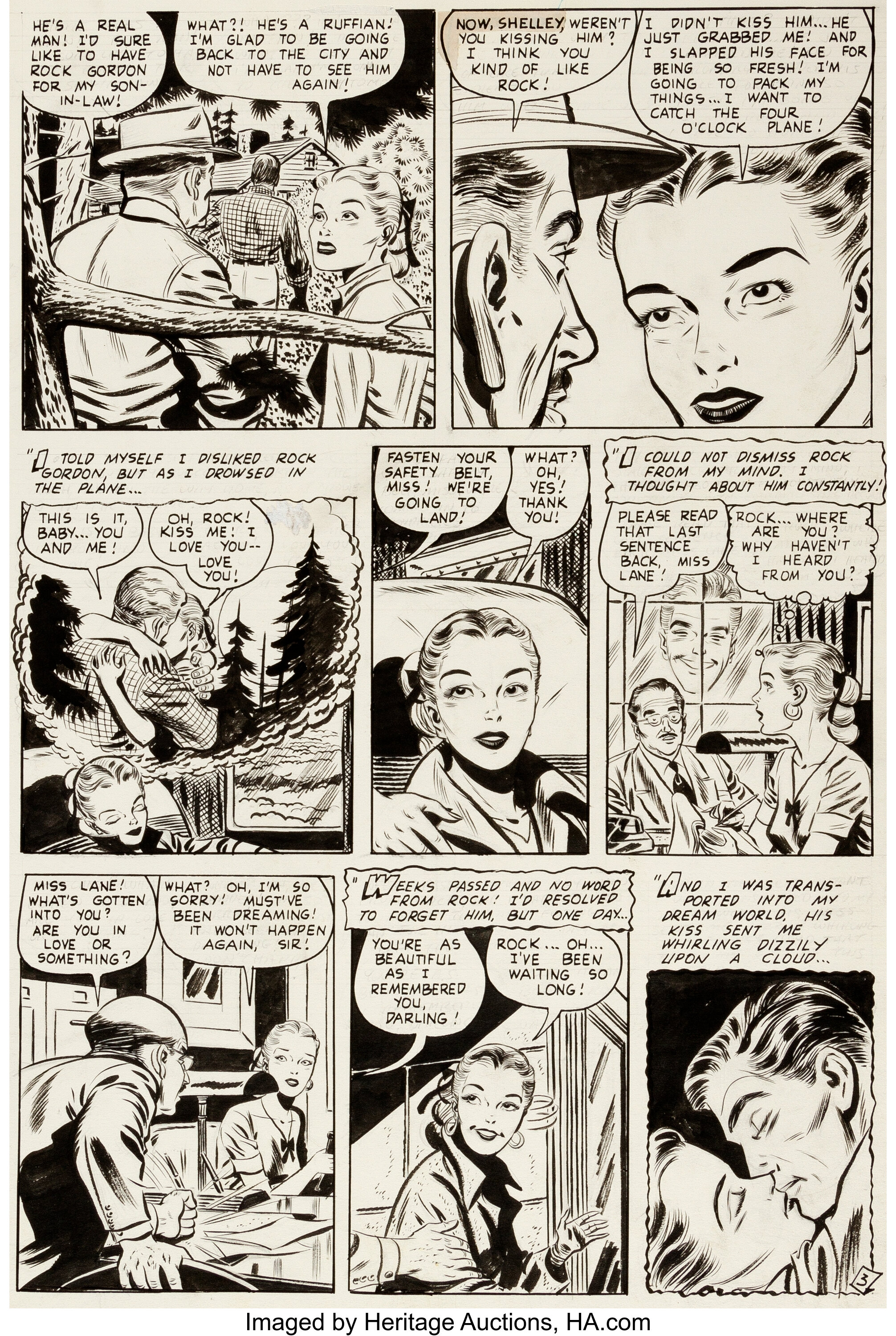 Mike Roy Popular Romance 27 I Belong With You Page 3 Original Lot Heritage Auctions