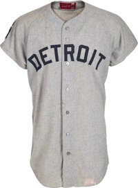 Al Kaline Men's Detroit Tigers Road Cooperstown Collection Jersey - Gray  Replica