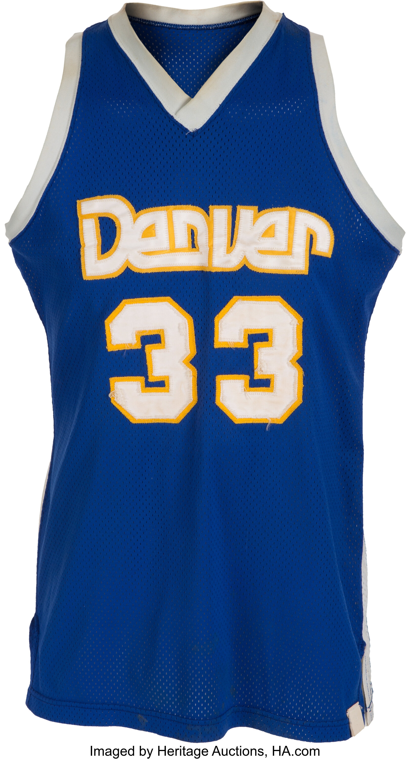 1980's David Thompson Game Worn Denver Nuggets Jersey.