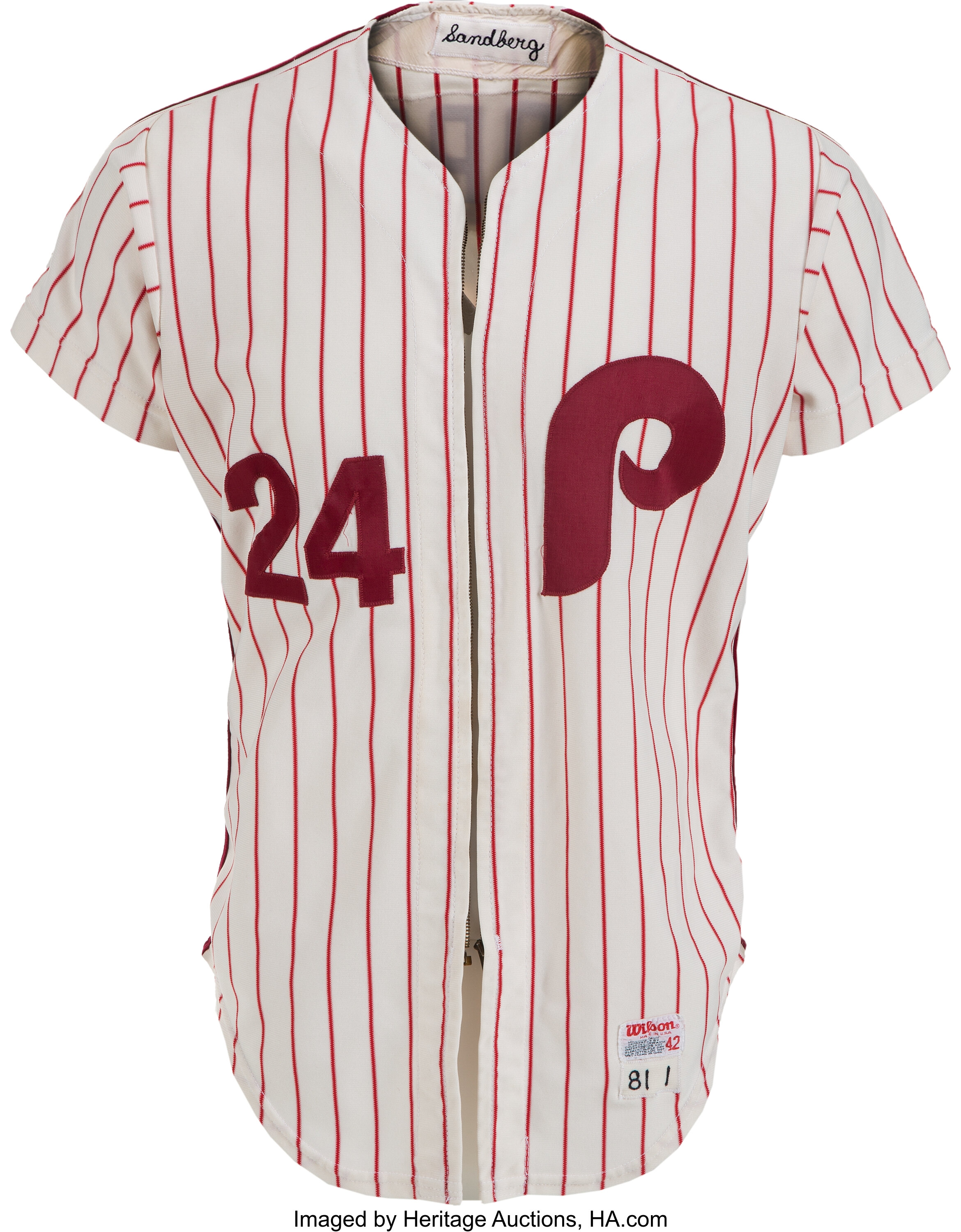 May 28, 2013 - Ryne Sandberg Game-Used, Signed, Inscribed Philadelphia  Phillies Memorial Day Jersey - MLB Authenticated, Beckett LOA on Goldin  Auctions
