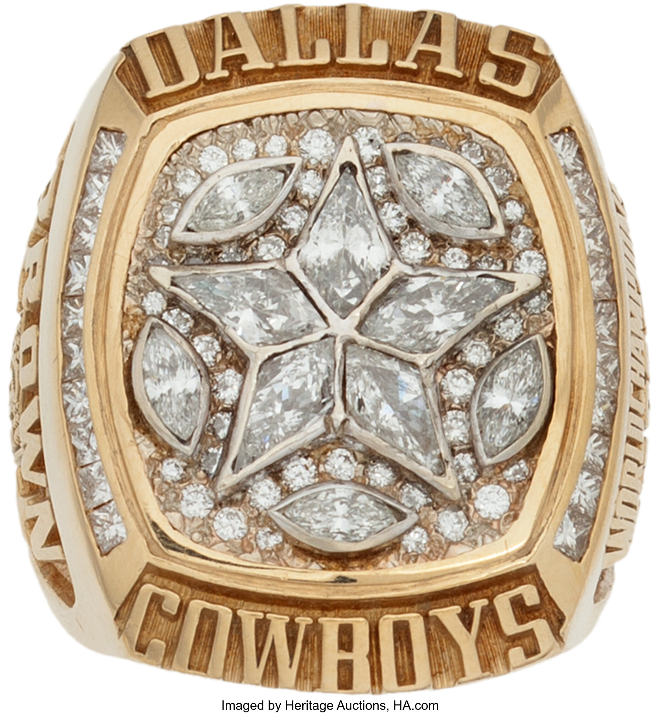 1993 Dallas Cowboys Super Bowl XXVIII Championship Ring Presented, Lot  #80091