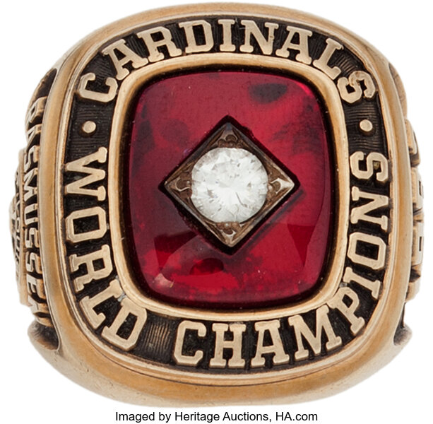 1982 St. Louis Cardinals World Series Championship Ring, Custom St. Louis  Cardinals Champions Ring