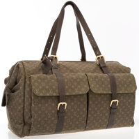 Louis Vuitton Limited Edition Green Mousseline Mink and Crystal