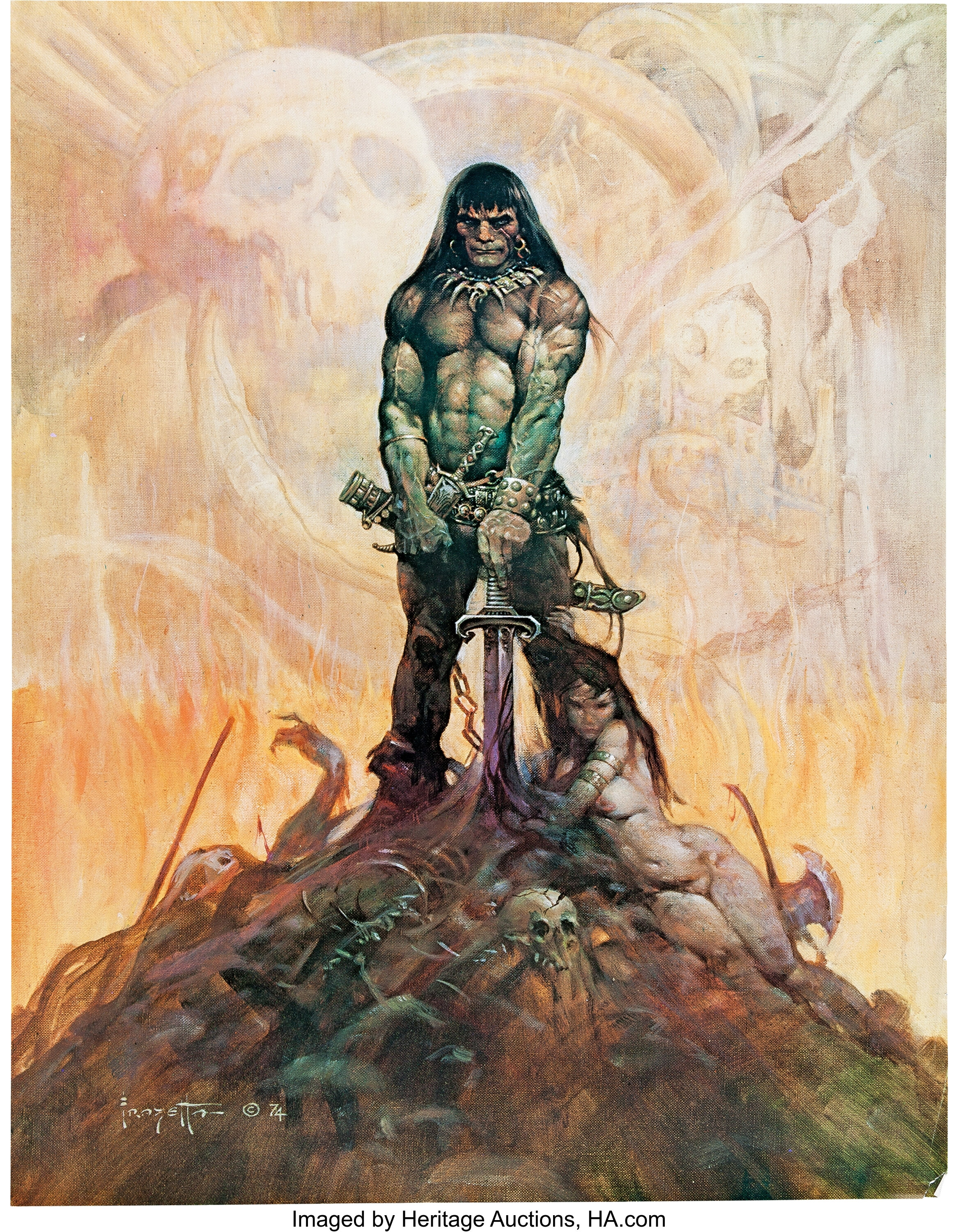 Frank Frazetta "Conan the Adventurer" Poster (c. 1980).... Lot 12783