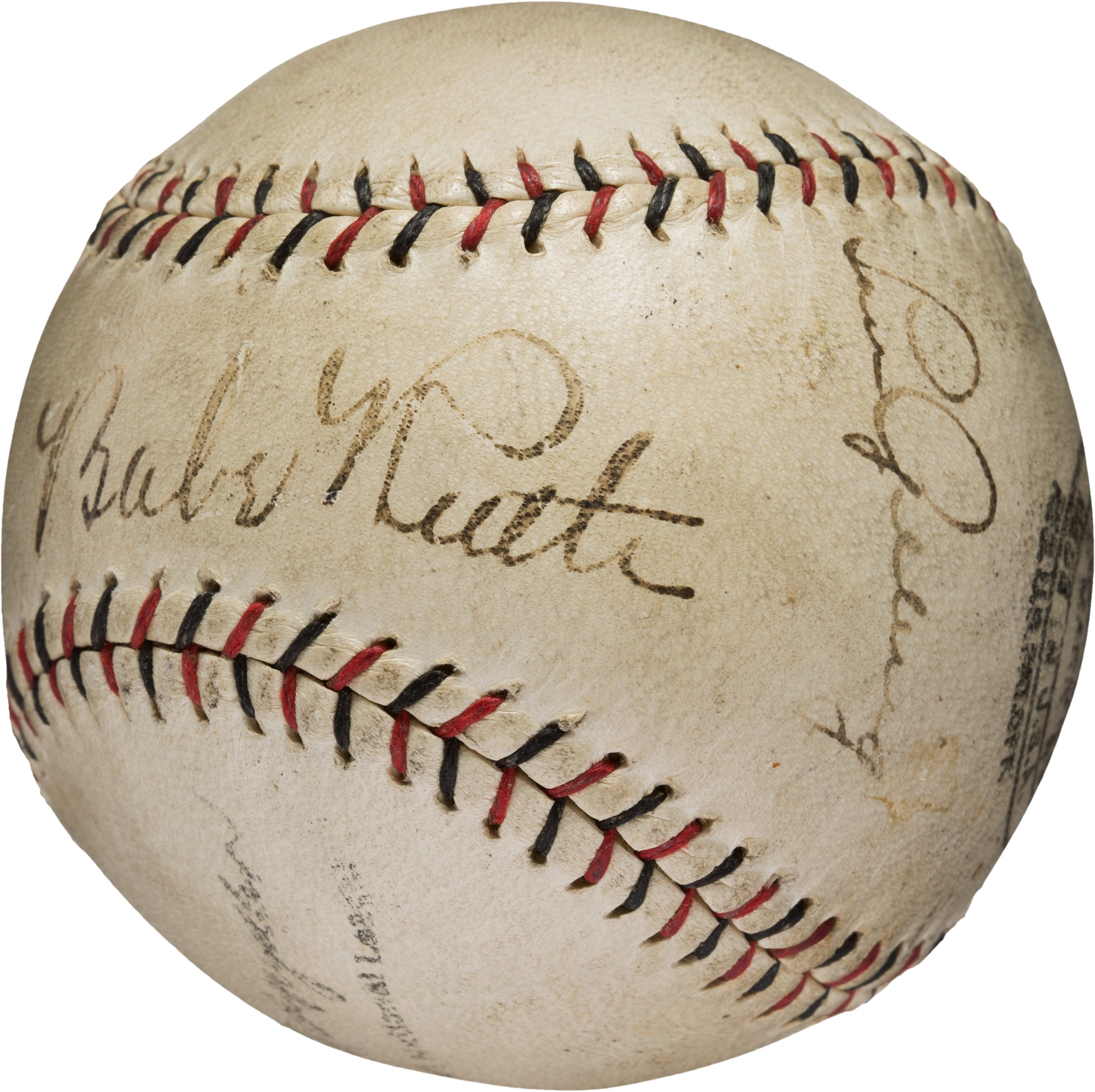 Babe Ruth Lou Gehrig Signed Baseball