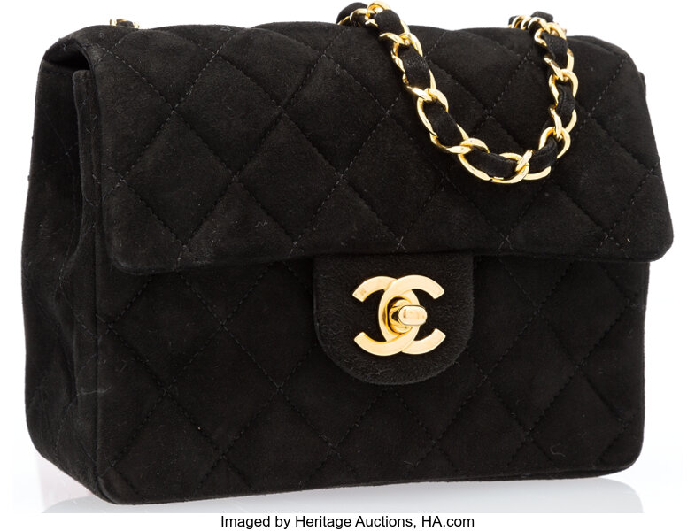 Chanel Vintage Quilted Box Bag - Black Handle Bags, Handbags - CHA511701