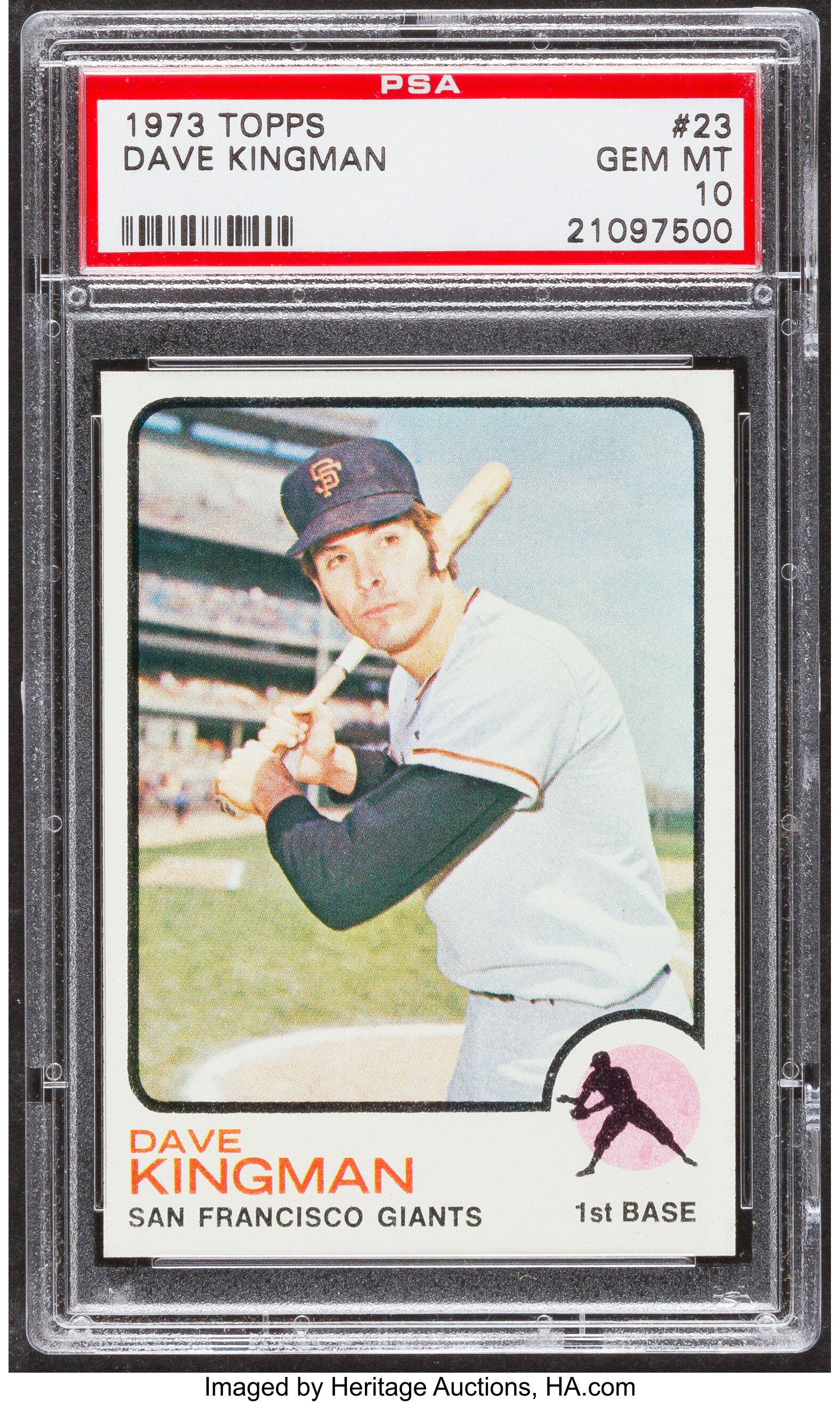 1973 Topps Baseball Card #23 Dave Kingman