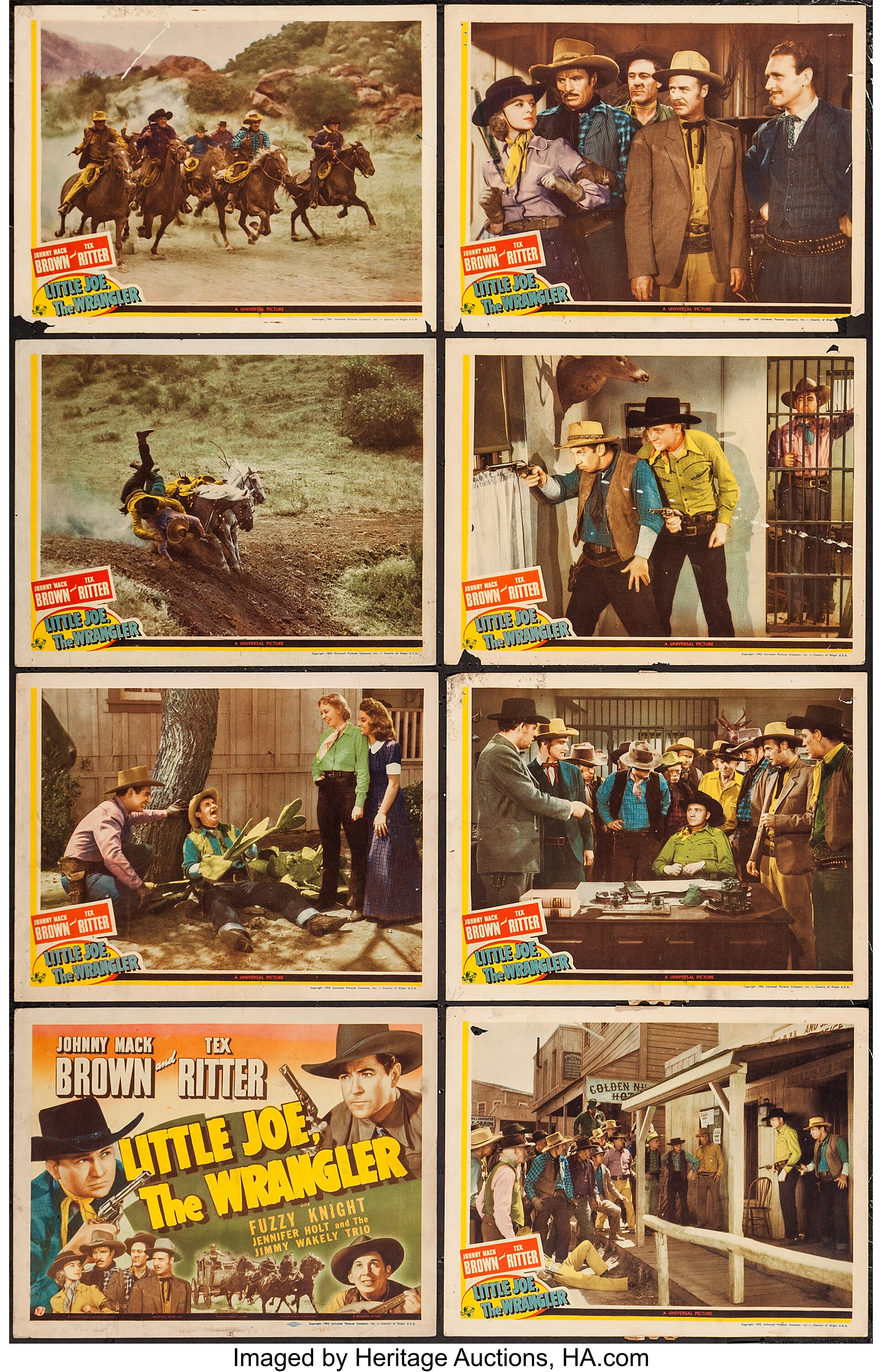 Little Joe, the Wrangler (Universal, 1942). Lobby Card Set of 8 | Lot  #53264 | Heritage Auctions