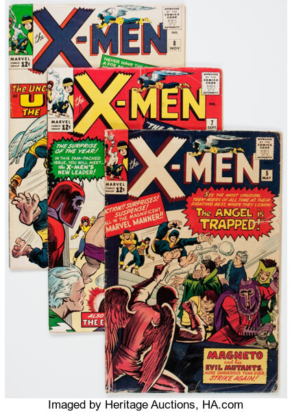 X Men 5 10 Group Marvel 1964 65 Total 6 Comic Books Lot 13508 Heritage Auctions