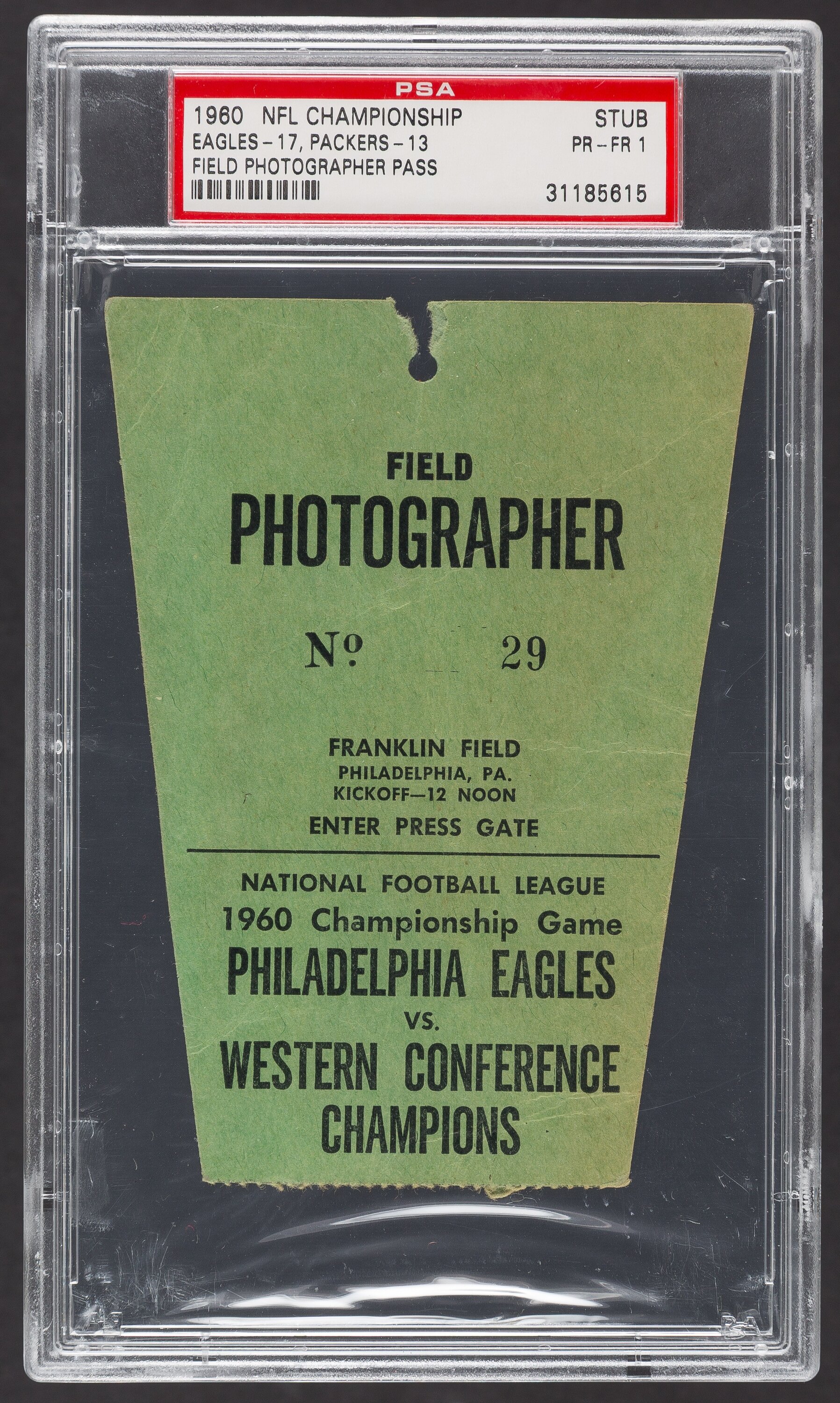 Football - Game Used - Press Pass Collectibles