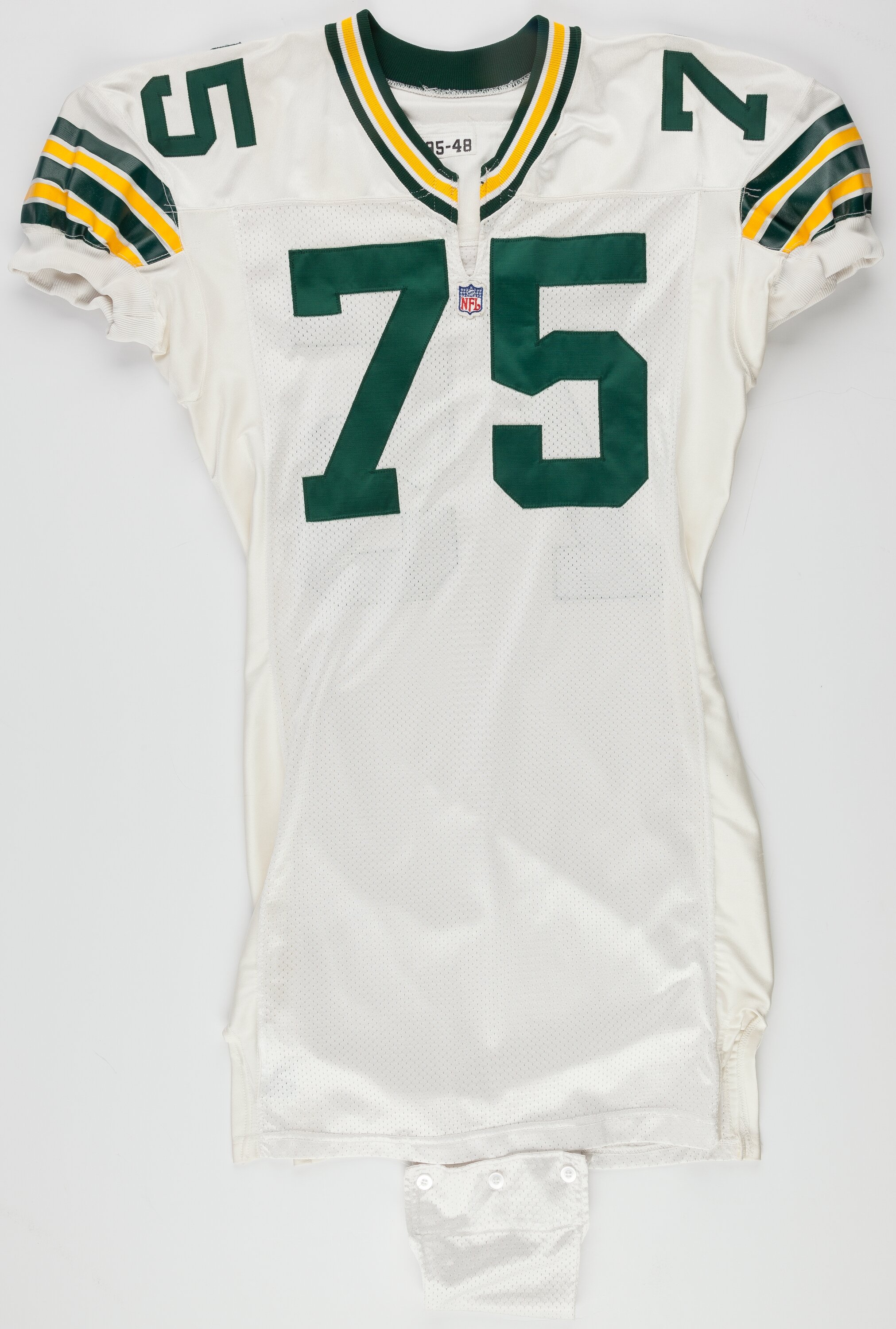 1995 Ken Ruettgers Game Worn, Signed Green Bay Packers Jersey -, Lot  #41140