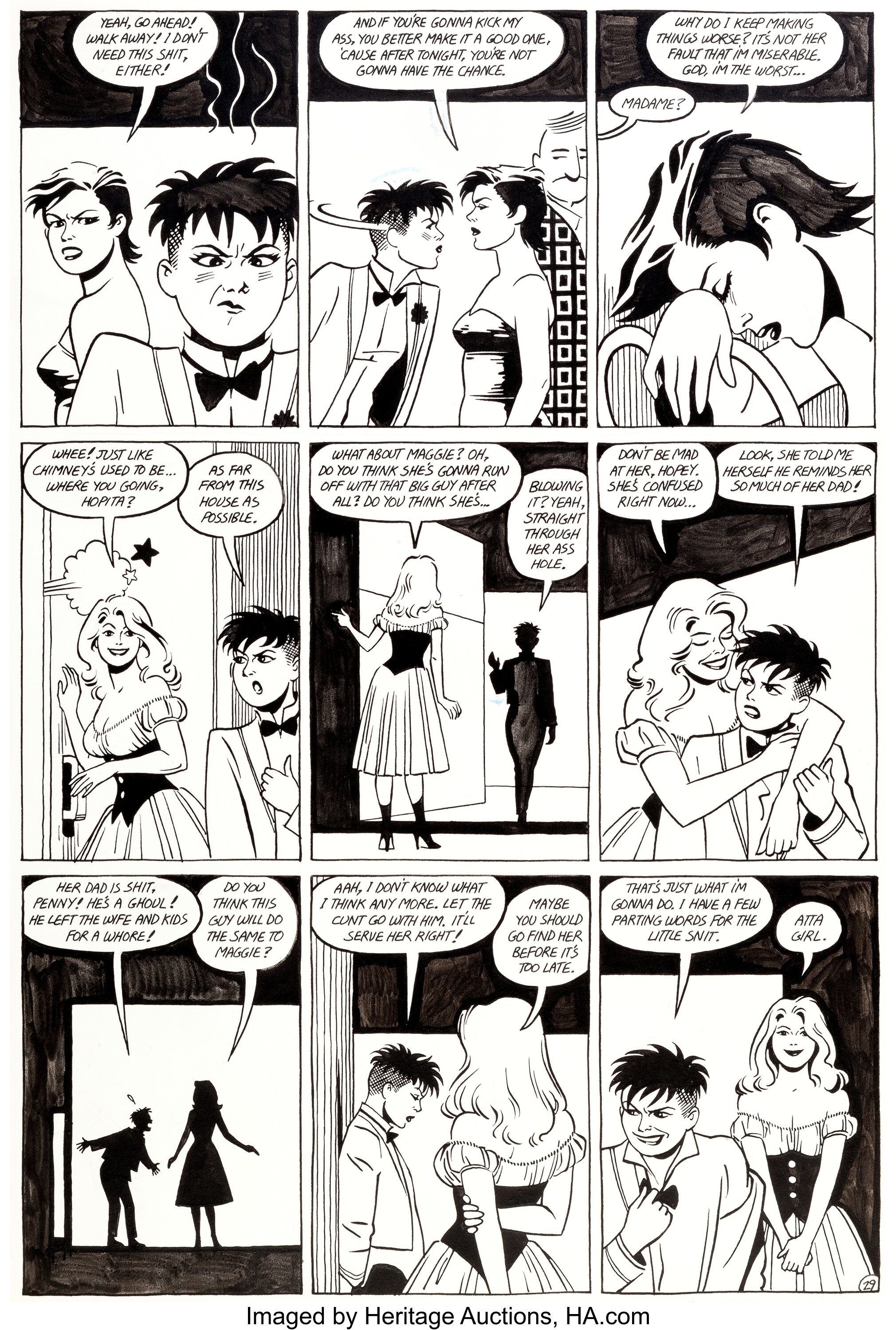 Jaime Hernandez Love and Rockets "100 Rooms" Expanded Version Page | Lot  #93684 | Heritage Auctions