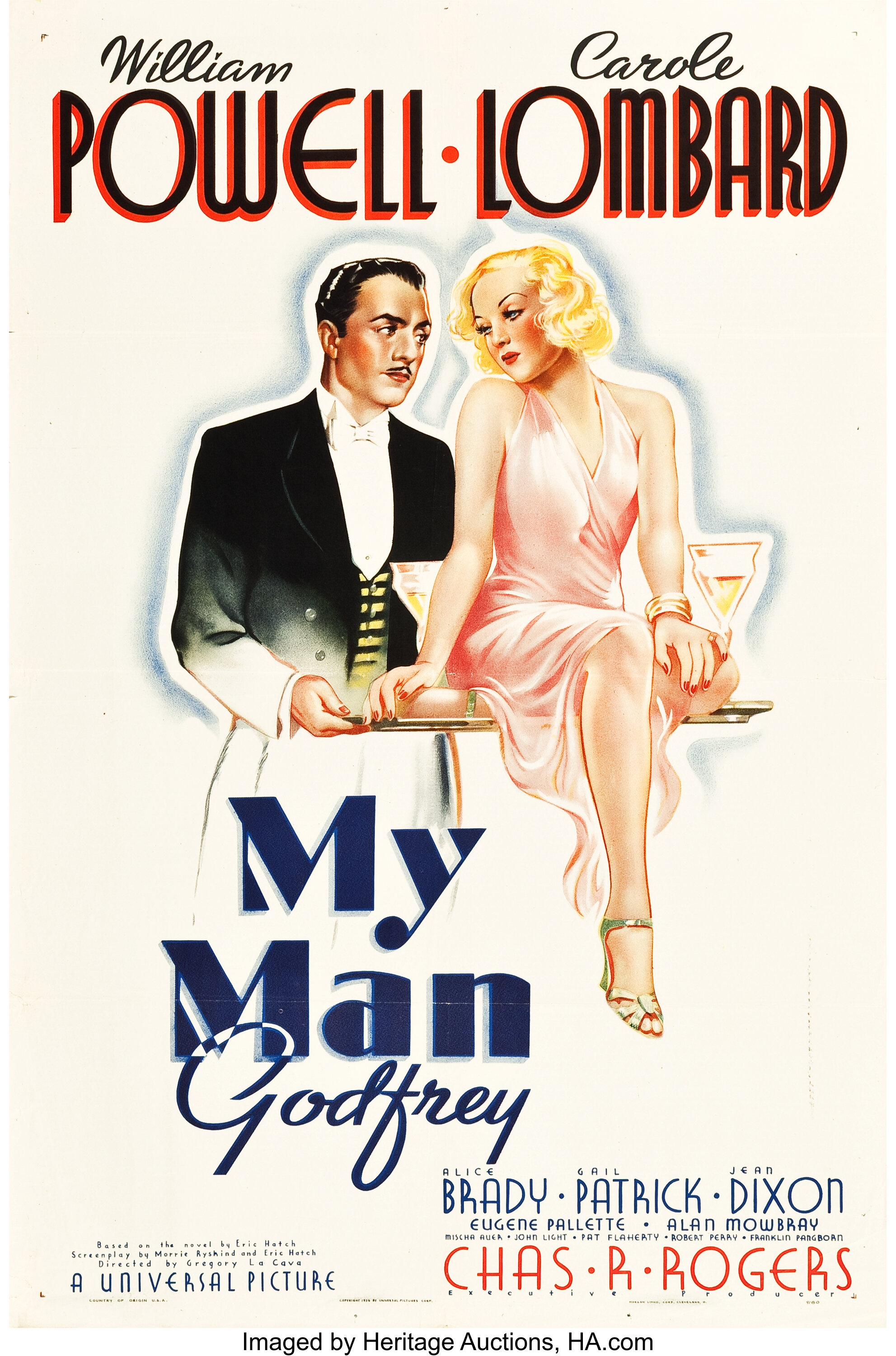 My Man Godfrey (Universal, 1936). One Sheet (27