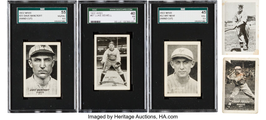 Sold at Auction: (5) Baseball cards