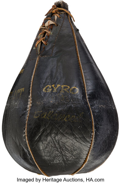 1970 S Muhammad Ali Speed Bag Used At Deer Lake Training Lot Heritage Auctions