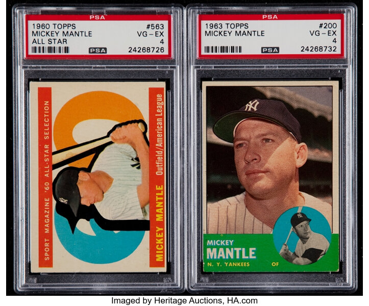 Mickey Mantle 1963 Topps Baseball Card #200