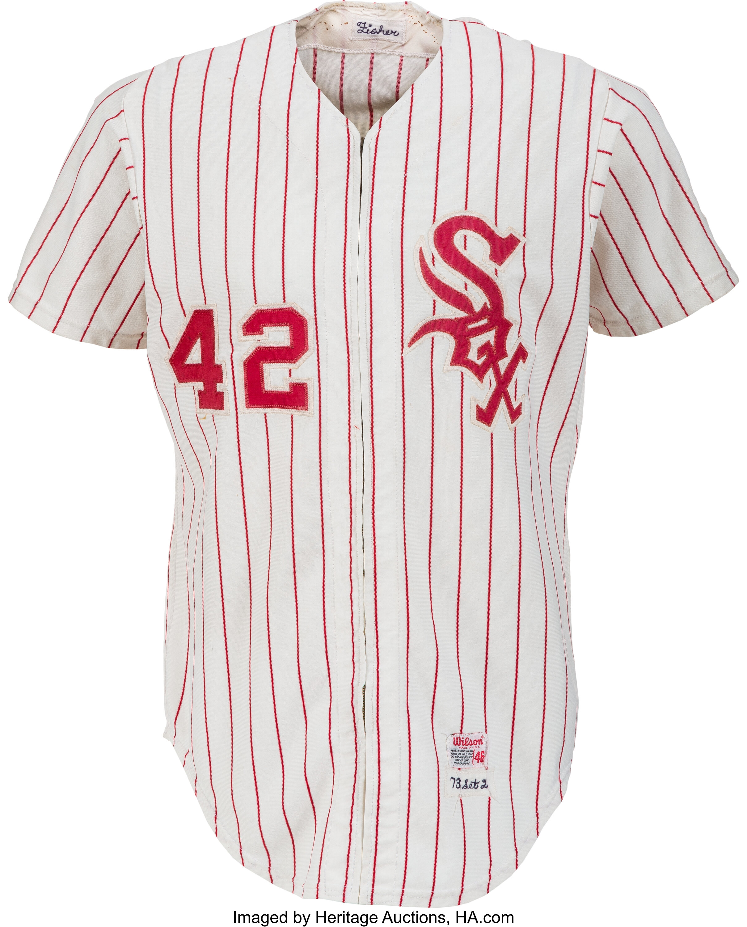 1968 Eddie Fisher Game Worn Cleveland Indians Uniform.  Baseball, Lot  #80248