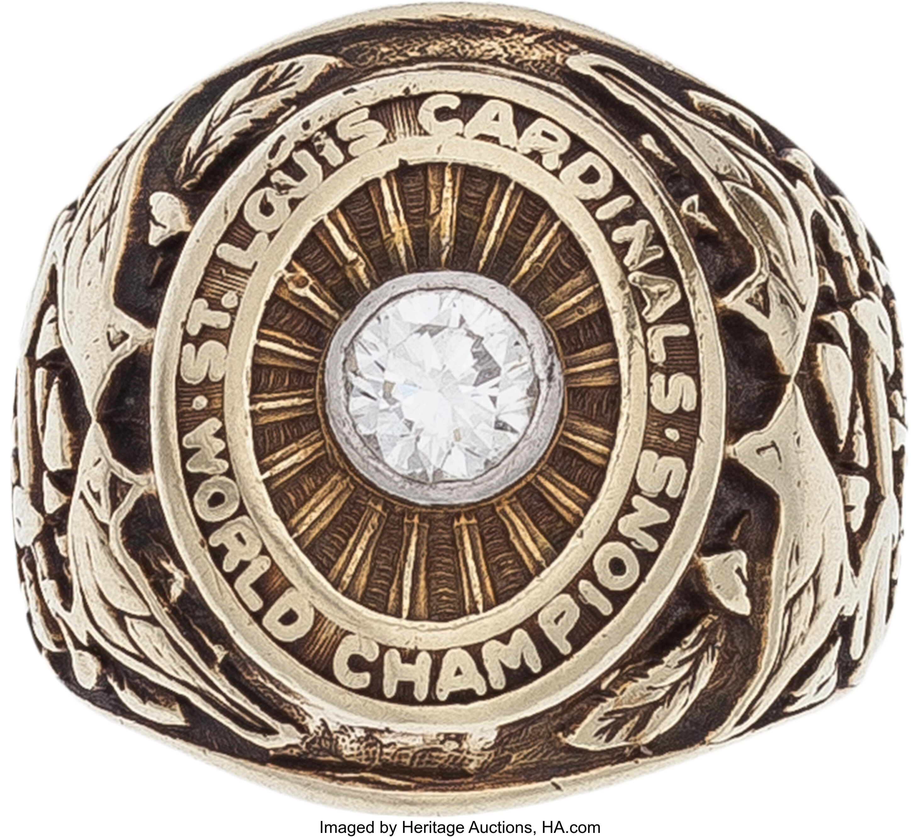 1942 St. Louis Cardinals World Series Championship Ring Presented, Lot  #80083