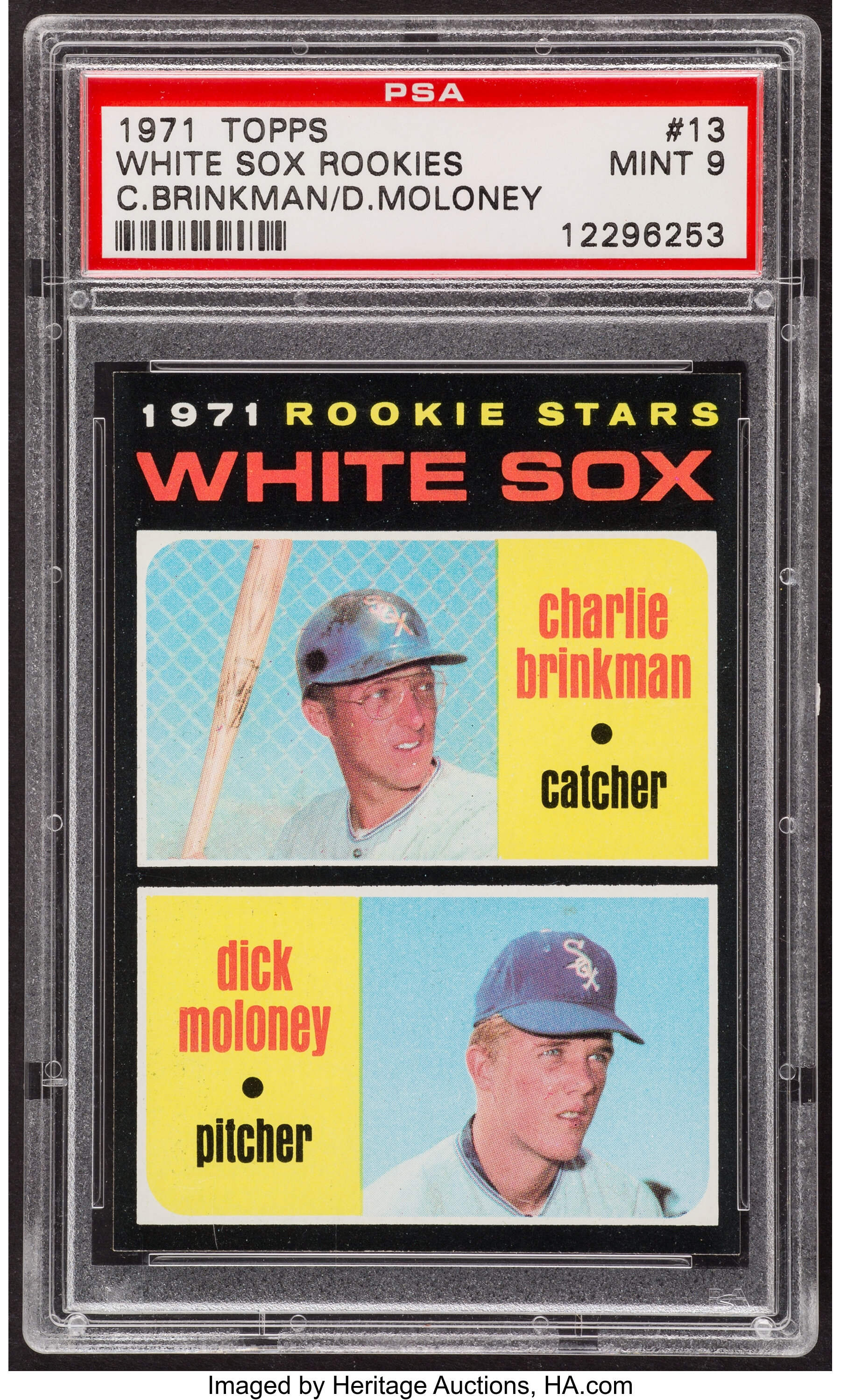 1971 Topps White Sox Rookies 13 PSA Mint 9.... Baseball Cards Lot