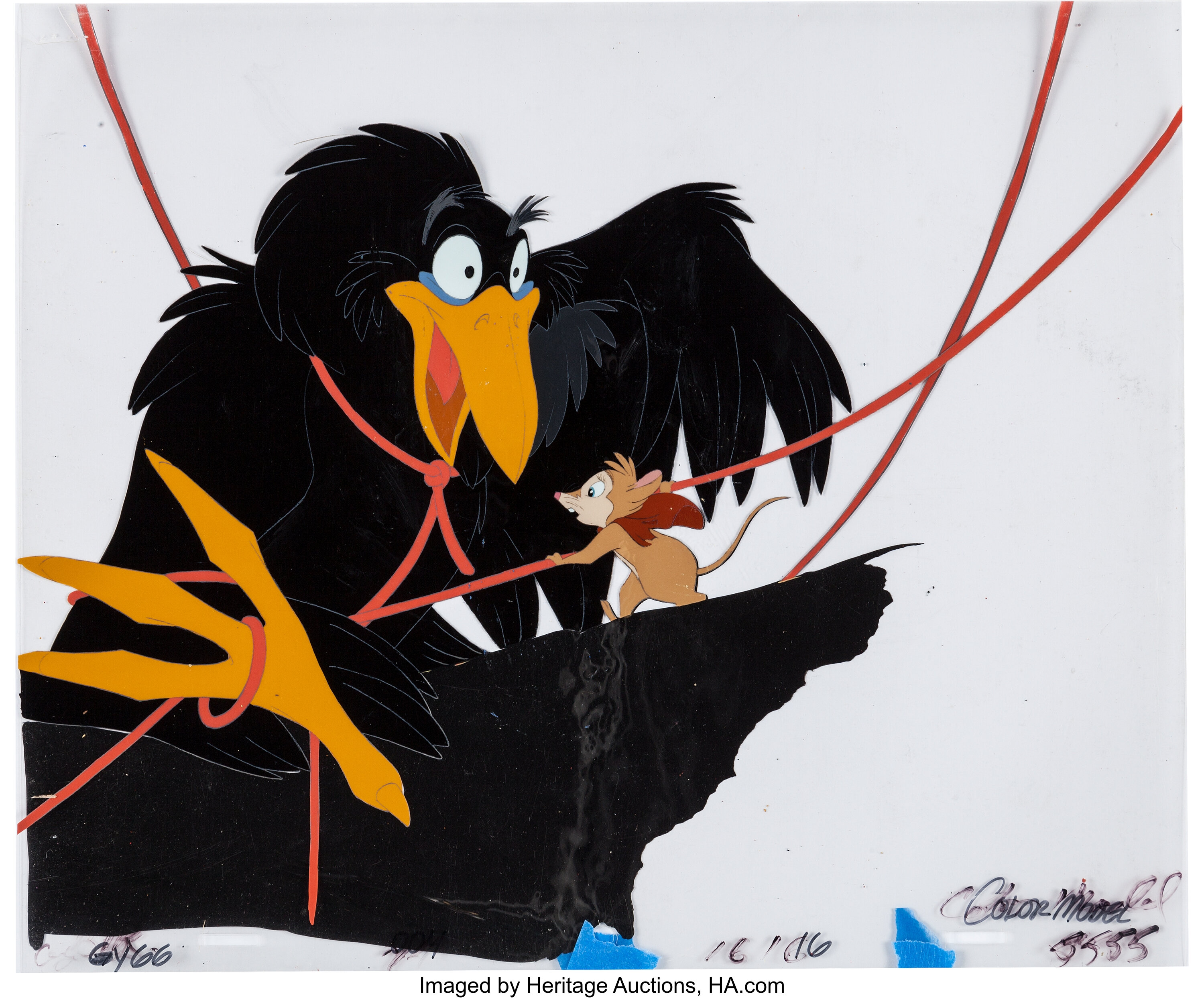 The Secret of NIMH Mrs. Brisby and Jeremy the Crow Color Model Cel ...