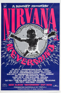 Nirvana Vintage Concert Poster from Oakland Coliseum Arena, Dec 31, 1993 at  Wolfgang's