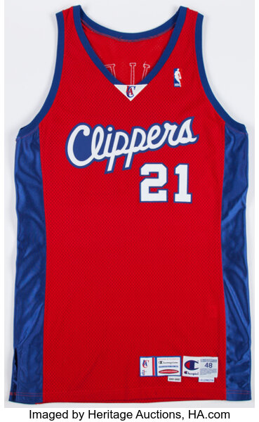 Los Angeles Clippers Jersey Men 2XL Darius Miles Nike Red NBA